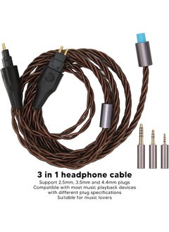 Sorandy Replacement Audio Headphones Cable For Sennheiser Hd650 Hd600 Hd580 Hd6Xx Hd565 Hd535 Hd525 2.5Mm 3.5Mm 4.4Mm Plug Silver Plated Copper Extension Aux Cord 1.2Meters 3.9Feet  - Image 4