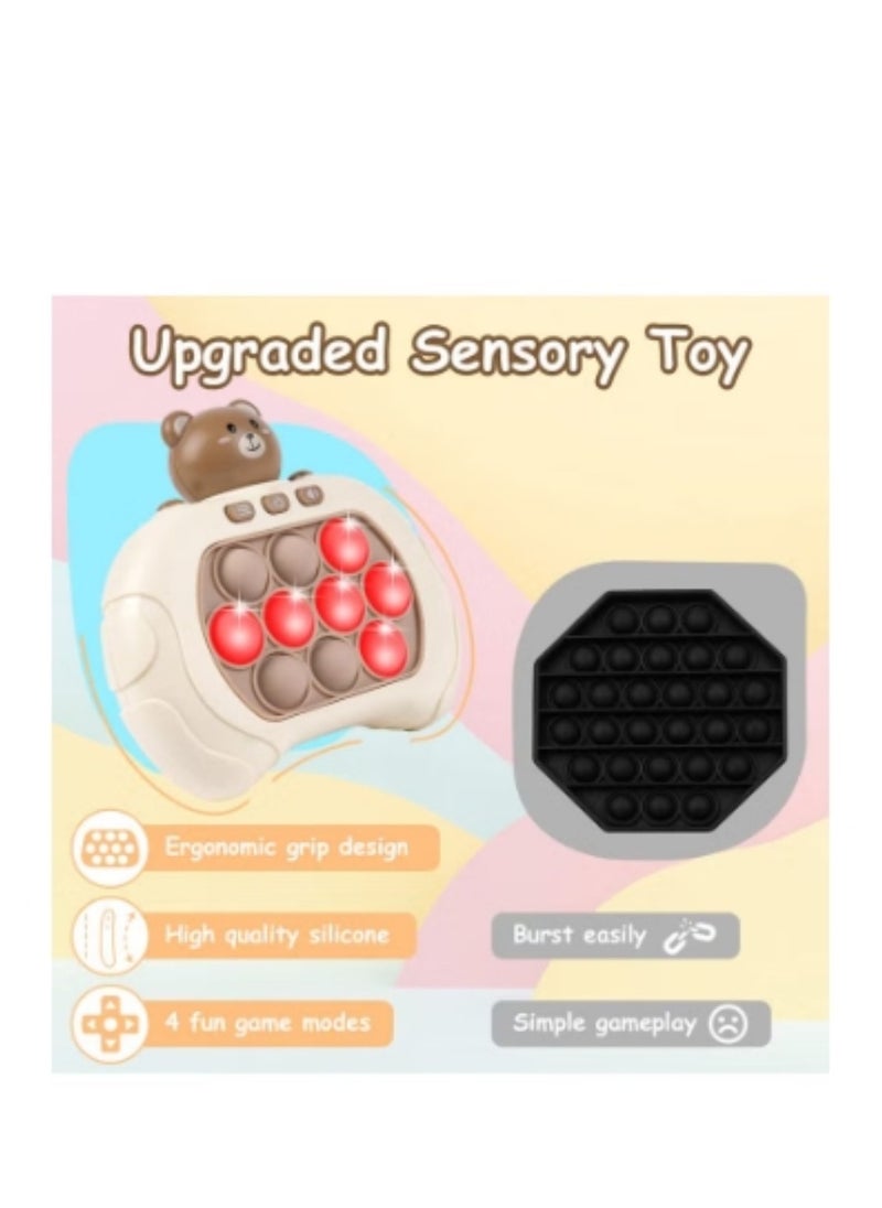 null - Electronic Quick Push Light Up Pop Game Fidget Toys for Adults and Kids with Lanyard,Puzzle Game Machine Push Pop Bubble Fidget Sensory Toy Birthday Gifts - Image 1