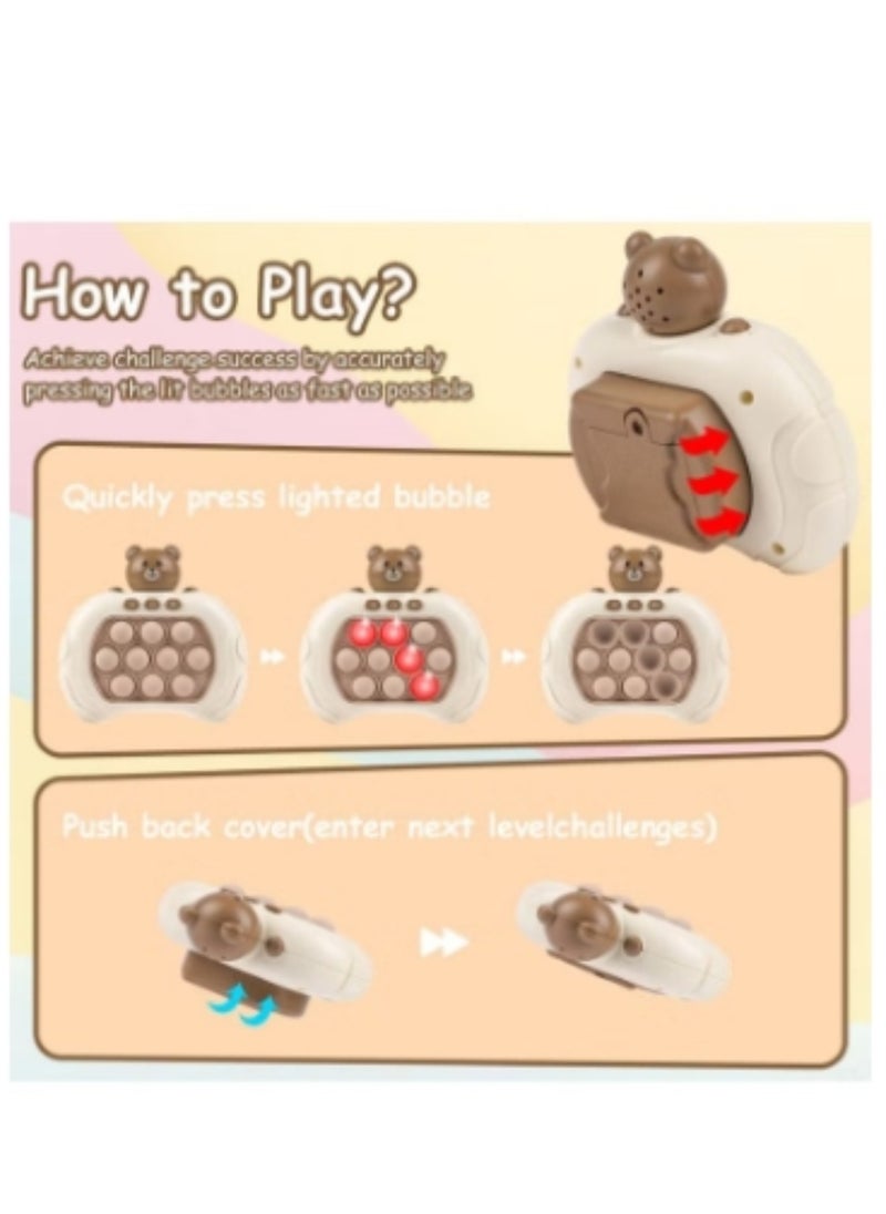 null - Electronic Quick Push Light Up Pop Game Fidget Toys for Adults and Kids with Lanyard,Puzzle Game Machine Push Pop Bubble Fidget Sensory Toy Birthday Gifts - Image 1