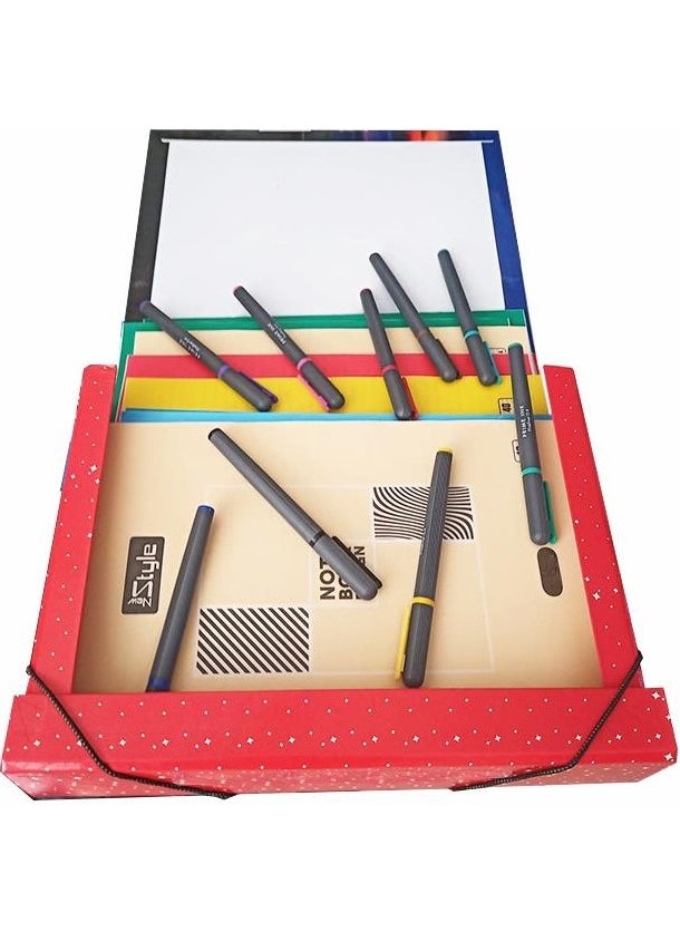 Artlantis - Elastic Folder 1 Piece Drawstring Folder with Girl Figure 32 x 24 x 6 cm School Student Folder Elastic Bag Drawstring File - Image 1