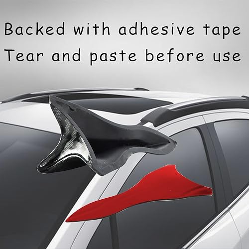 HAOBO 10 PCS Diffuser Shark Fin Kit, Spoilers for Cars, Car Exterior Accessories Shark Fin Kit Compatible with Spoiler Roof Wing Air Vortex Generator - Image 4