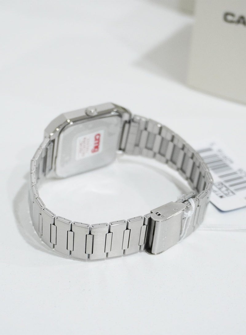 CASIO MTP-B185D-2A1 Men's Analog Watch with Blue Dial and Stainless Steel Bracelet - Image 4