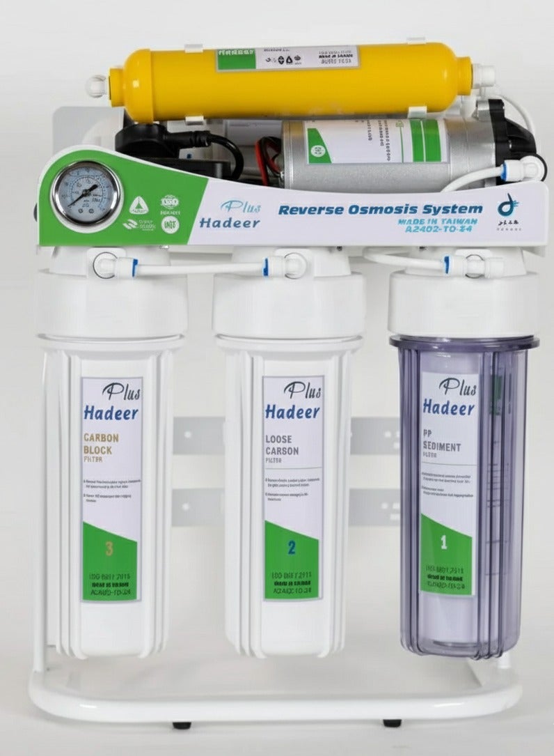Hadeer Home Water Filter with 20L Tank – 6/5-Stage Filtration – 360L/Day Output – High-Efficiency RO System - Image 1