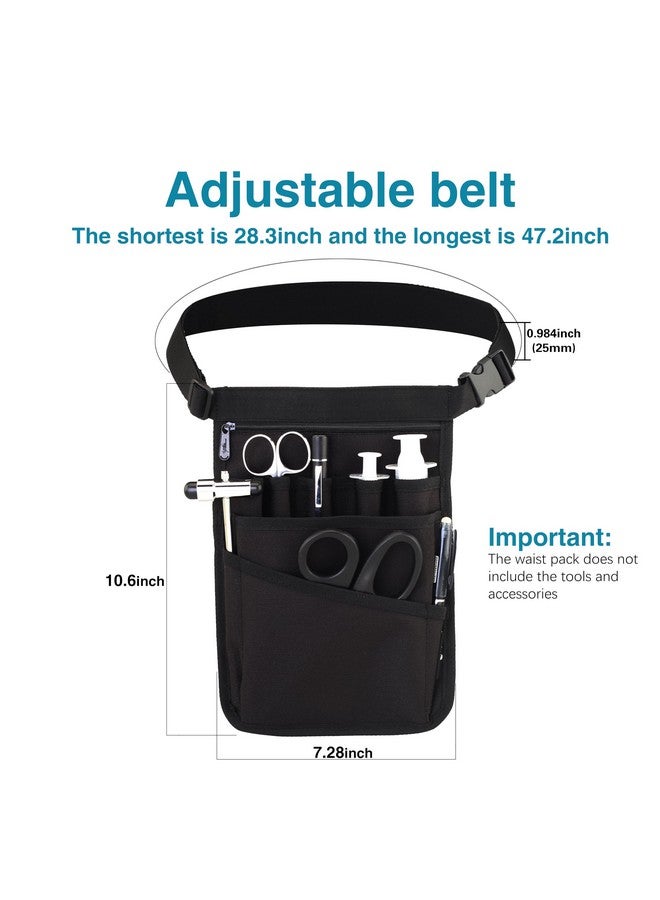 YOURUIMEI YOURUIMEI Medical Organizer Belt,Nurse fanny pack, Nurse Fanny Pack for Work ，Kit Practical Waist Bag for Nurses， Fanny Pack for Basics Nurse ，Utility Belt Organizer Bag (YRHS-S-XJ-BLACK) - Image 4