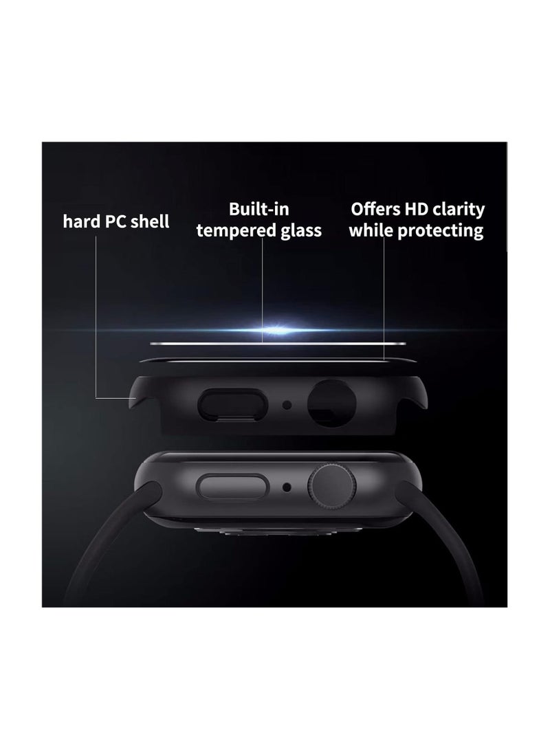 Apple Watch screen protector，Compatible with Series 10 46mm Full Coverage Hard PC Ultra-Thin Full Protection (46mm,white) - Image 4