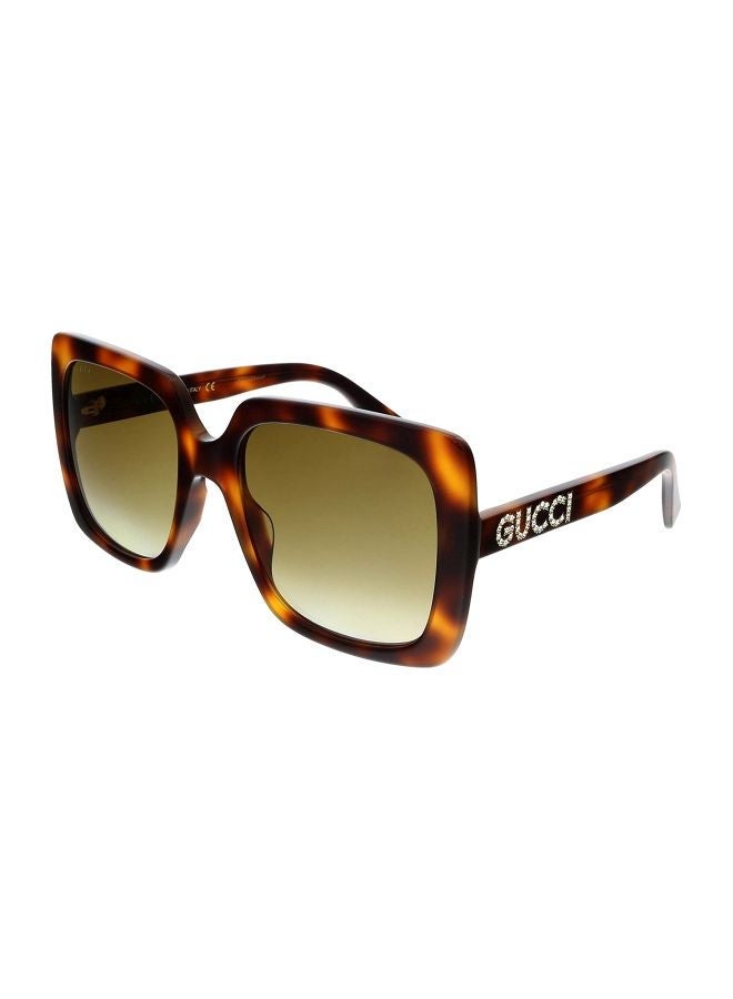 GUCCI Women's Oversized Sunglasses with Brown lenses GG0418S 003 54 54mm - Image 1