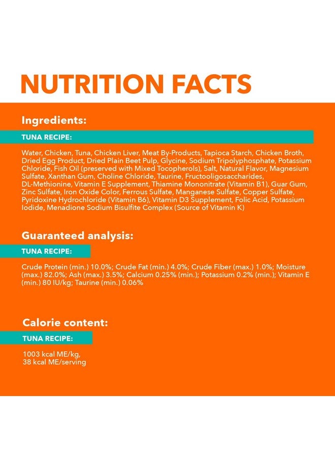 إيامز طعام القطط الرطب "آي إيه إم إس بيرفكت بورشنز" للقطط البالغة، مقطع بمرق اللحم، وصفة التونة، 2.6 أونصة، سهل التقشير، عبوة مزدوجة (24 قطعة، 48 حصة) - Image 3