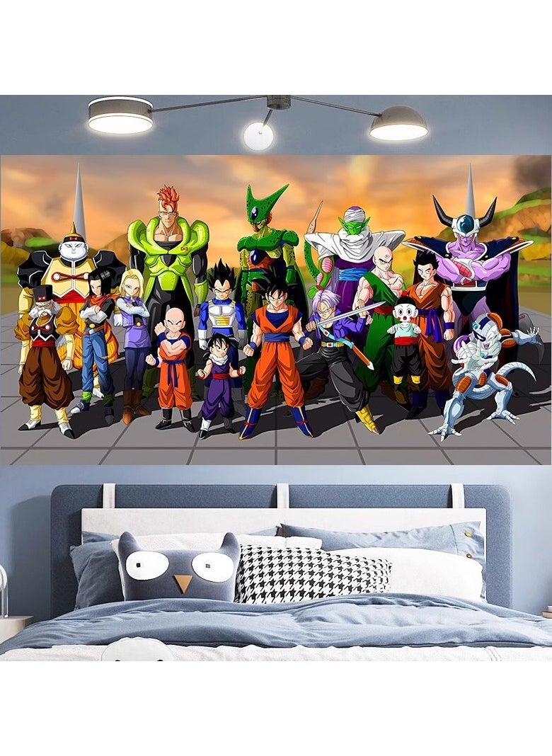 KUYING Dragon Ball Anime Bedhead Bedroom Background Fabric Wall 