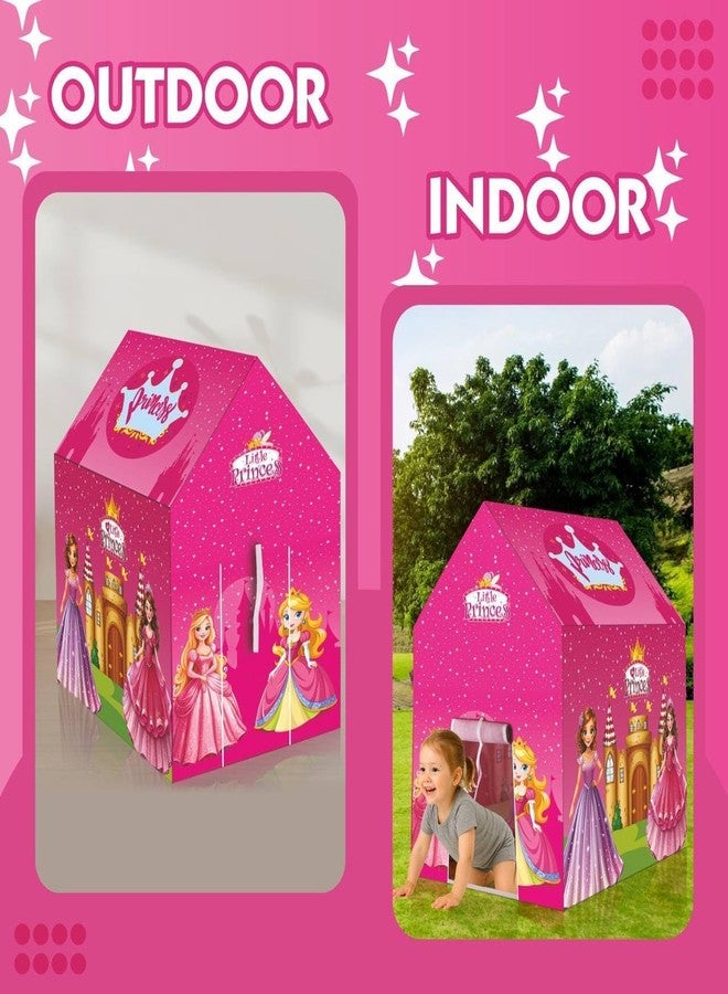 MODUX Colorfull and Light Weight Children Play Tent House for 3-10 Years Old Kids Girls and Boys Light Weight and Foldable Children Toys, Indoor and Outdoor Kid Tent House (Princess Tent House) - Image 4