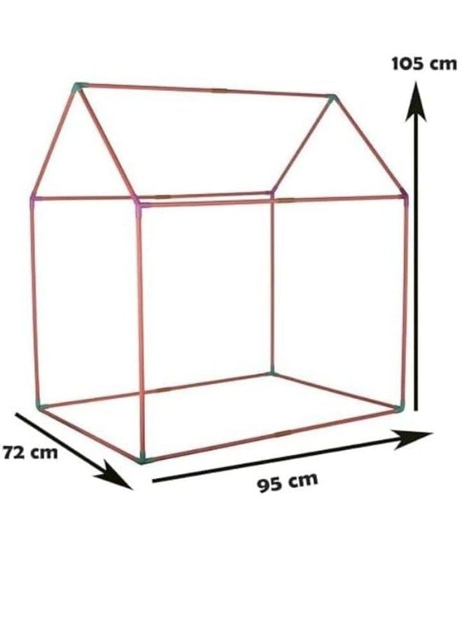 MODUX Colorfull and Light Weight Children Play Tent House for 3-10 Years Old Kids Girls and Boys Light Weight and Foldable Children Toys, Indoor and Outdoor Kid Tent House (Princess Tent House) - Image 2