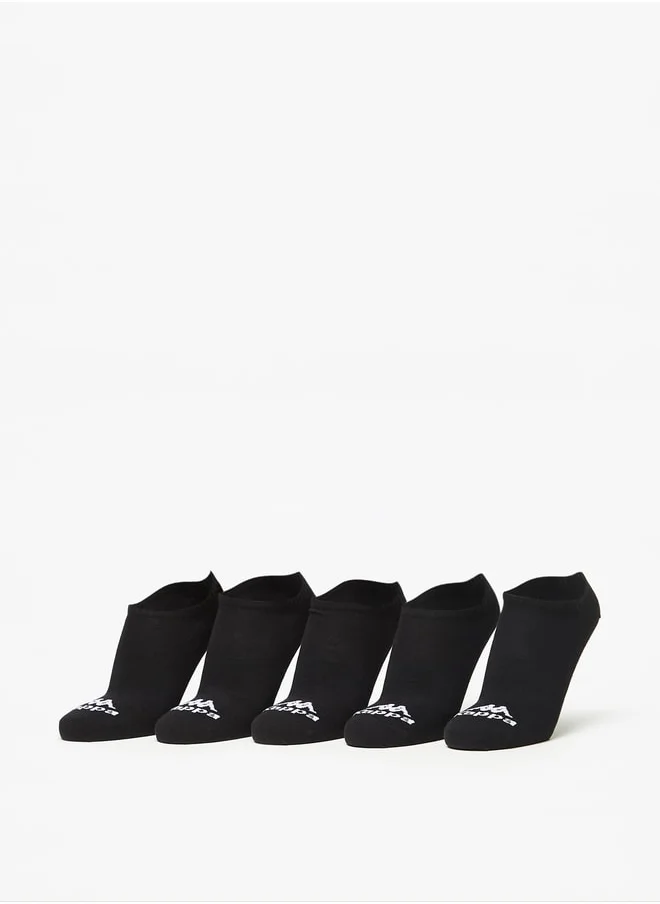 كابا Men's Logo Detail Ankle Length Sports Socks - Set of 5