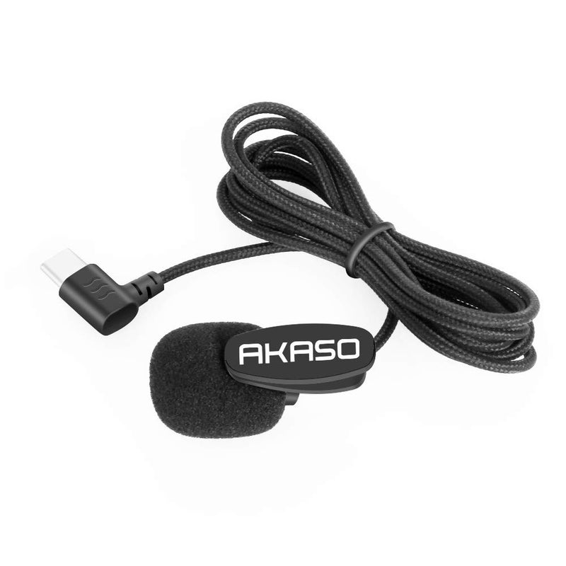 AKASO External Microphone Brave 7/ Brave 8/ Brave 6 Plus Action Camera Only (Type-C Port) - Image 1