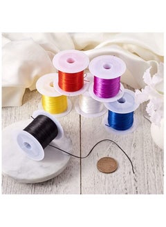Generic 25 Pieces Jewelry Cord Elastic Bracelet Rope Crystal Beading Mix colors5 x 5 x 4cm  - Image 2