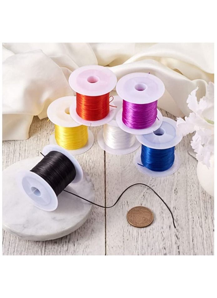 Generic 25 Pieces Jewelry Cord Elastic Bracelet Rope Crystal Beading Mix colors5 x 5 x 4cm  - Image 2
