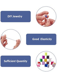 Generic 25 Pieces Jewelry Cord Elastic Bracelet Rope Crystal Beading Mix colors5 x 5 x 4cm  - Image 5