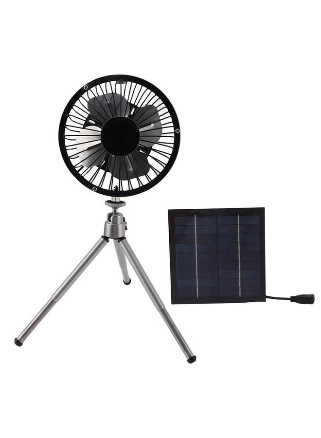 Loquat 5W Solar Panel Fan Portable Solar Panel Powered USB Fan with Bracket for Camping Fishing Travel  - Image 2
