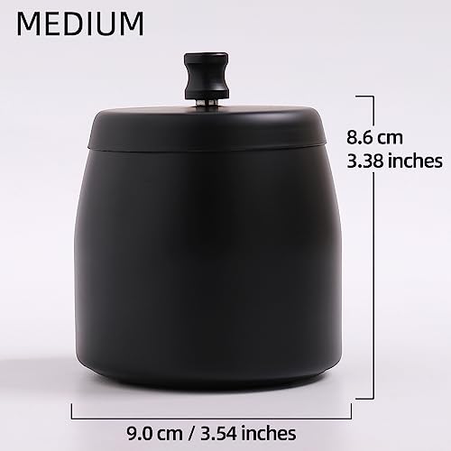 IN ONE Ashtray with Lid for Cigarette, Stainless Steel Smokeless Odorless Windproof Ashtrays for Home Office Tabletop Outside Patio Outdoor Balcony(3.54"x3.0"x3.38") - Image 2