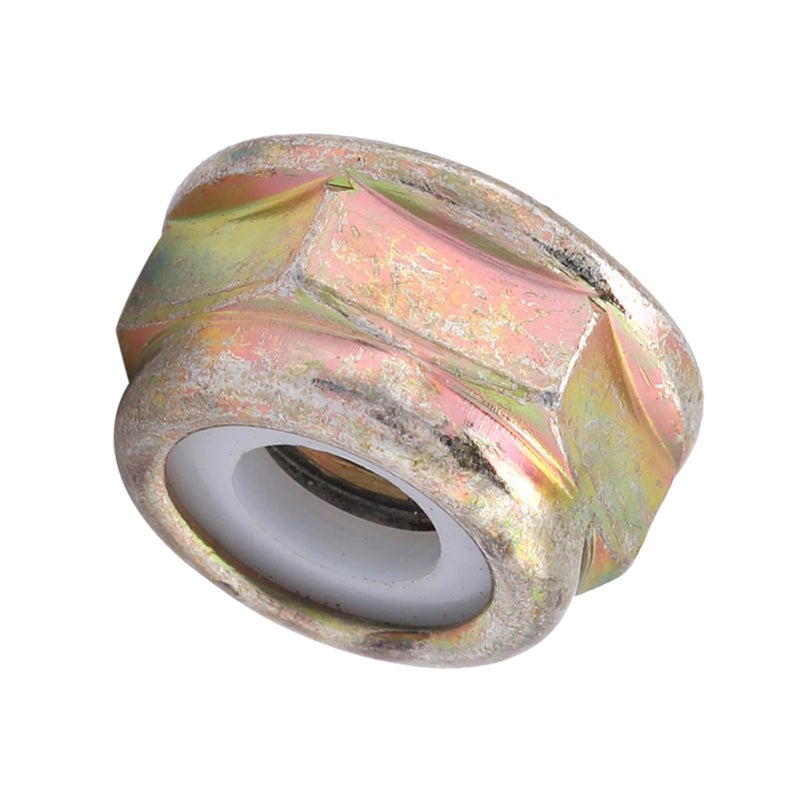 M10x1 25 Left Hand Thread Gold Metal Trimmer Vane Nut Replacement for Lawn Mower - Image 3