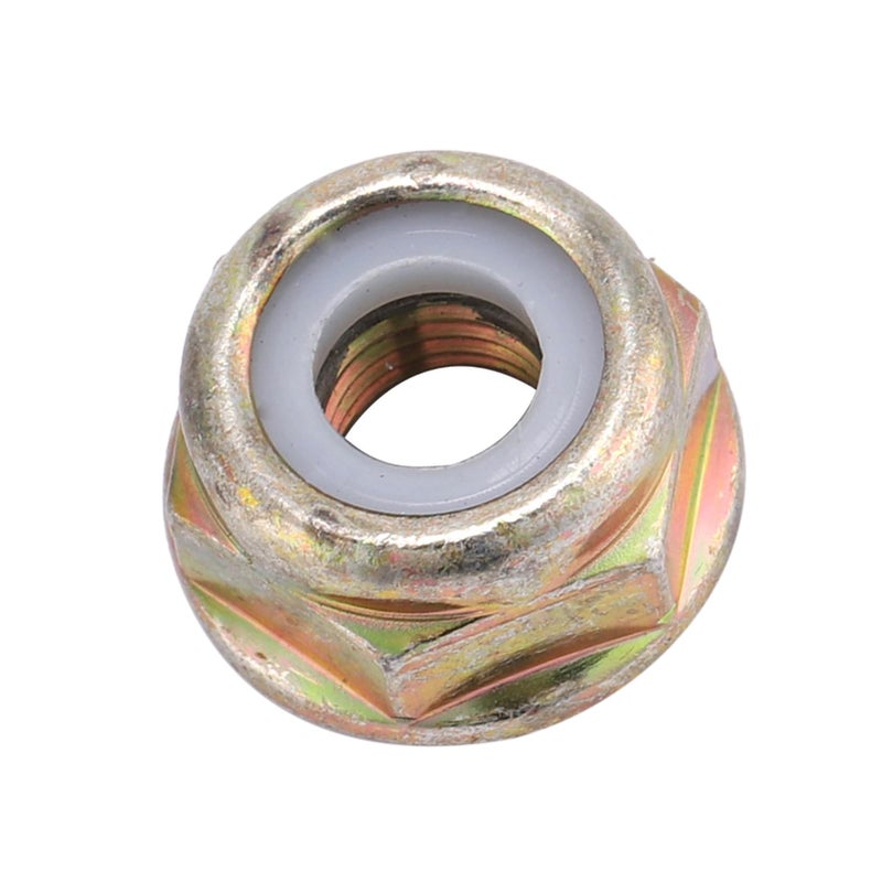M10x1 25 Left Hand Thread Gold Metal Trimmer Vane Nut Replacement for Lawn Mower - Image 2
