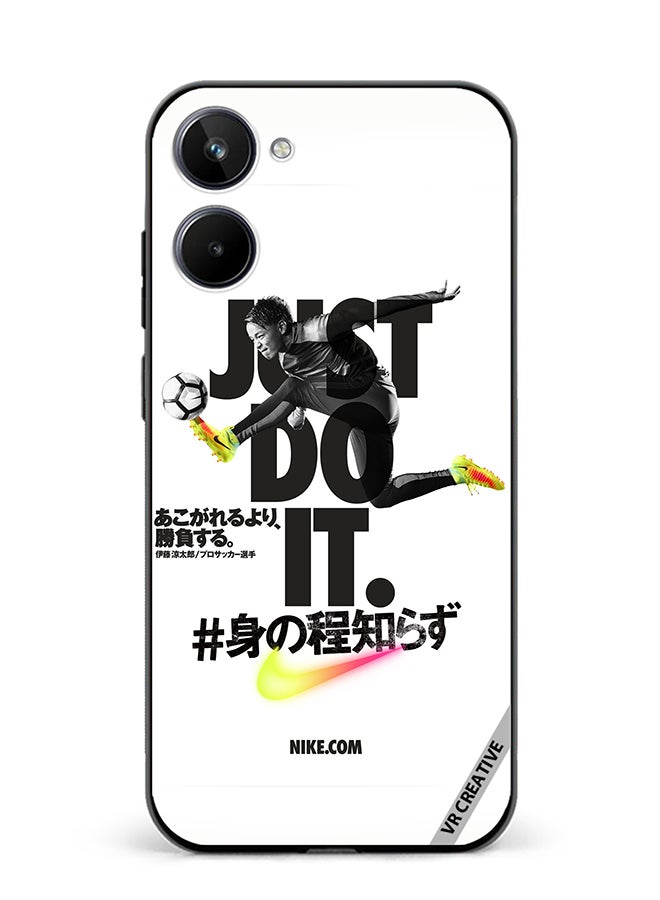 VR CREATIVE Protective Case Cover For Realme 10 Nike Just Do It Design Multicolour - Image 1