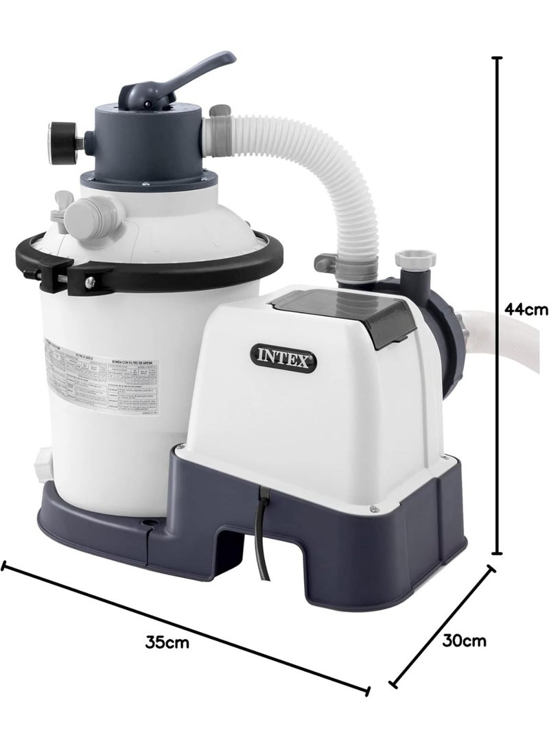 انتكس مضخة فلتر الرمل Intex SX925 26642 بمقياس ضغط، 220-240 فولت، رمادي - Image 5