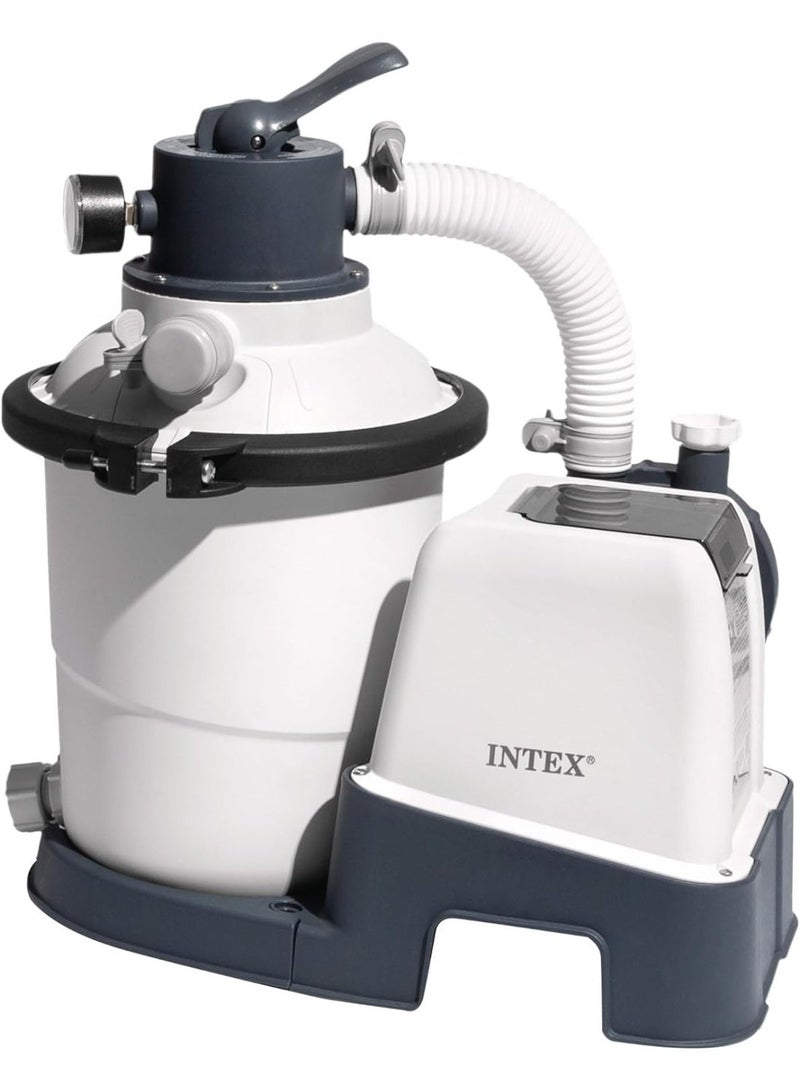 انتكس مضخة فلتر الرمل Intex SX925 26642 بمقياس ضغط، 220-240 فولت، رمادي - Image 1