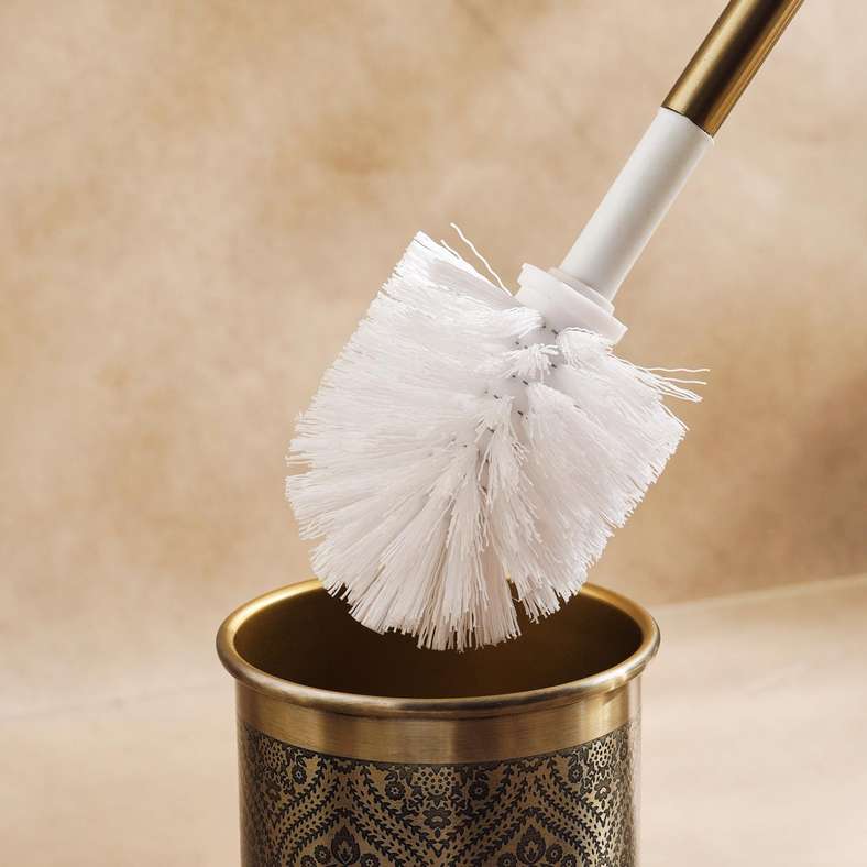Pan Home Heritage Toilet Brush Holder 10.5X10.5X36.5 - Gold - 211SEH9900070 - Image 2