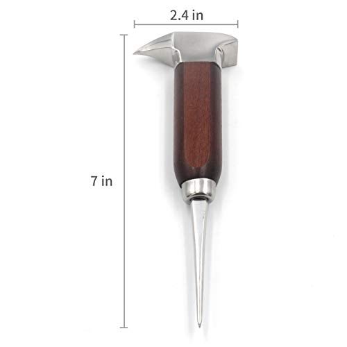 Gihunk Ice Pick Stainless Steel, Ice Picks for Breaking Ice, Ice Pick with Wood Handle, Ice Picks for Kitchen, Bars, Bartender, Best Ice Carving Tools (short) - Image 5