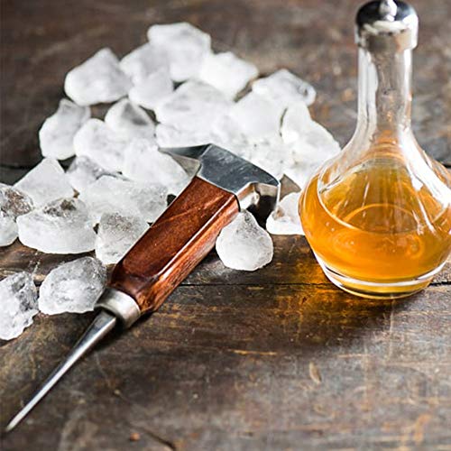 Gihunk Ice Pick Stainless Steel, Ice Picks for Breaking Ice, Ice Pick with Wood Handle, Ice Picks for Kitchen, Bars, Bartender, Best Ice Carving Tools (short) - Image 4
