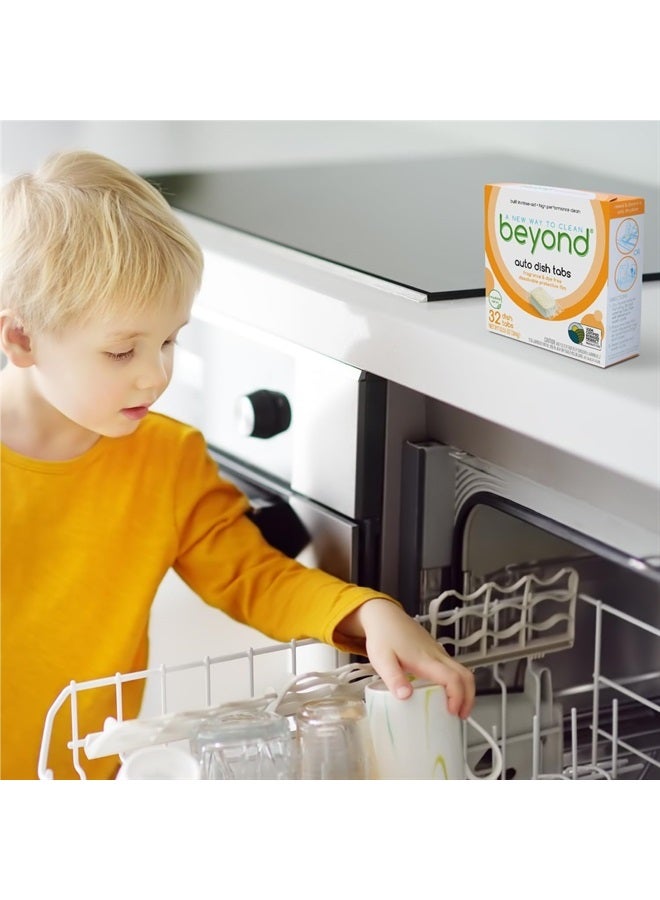 Beyond Auto Dishwasher Tablets [32 tablets] - Fragrance & Dye Free - Certified Biobased. Powerful. Plant-Based Ingredients - Image 4