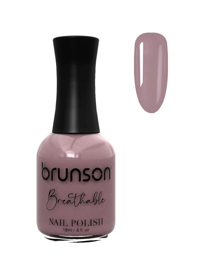 brunson طلاء أظافر قابل للتنفس طلاء أظافر حلال مناسب للوضوء سريع الجفاف نباتي طويل الأمد وسهل التقشير 18 مل BH083