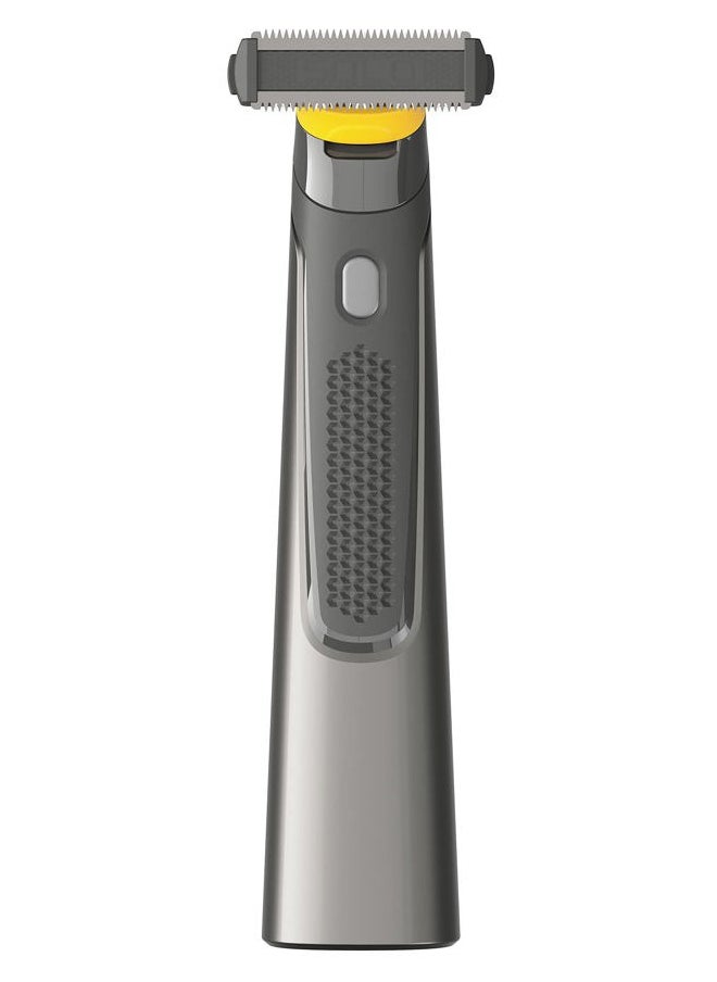 Micro Touch MicroTouch SOLO Titanium, Rechargeable Beard & Body Razor that Trims, Edges, Shaves, and Grooms  - Image 1