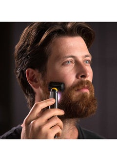 Micro Touch MicroTouch SOLO Titanium, Rechargeable Beard & Body Razor that Trims, Edges, Shaves, and Grooms  - Image 2