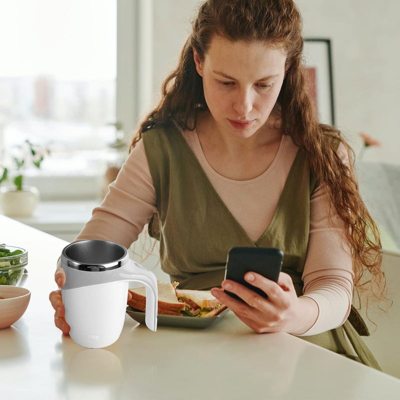 Aakarit SelfStirring Mug Automatic Magnetic Self Stirring Coffee Rotating Home Office Travel Mixing Cup to Stir Coffee Chocolate Milk Protein Cocoa Etc Great for Office School Gym - Image 5