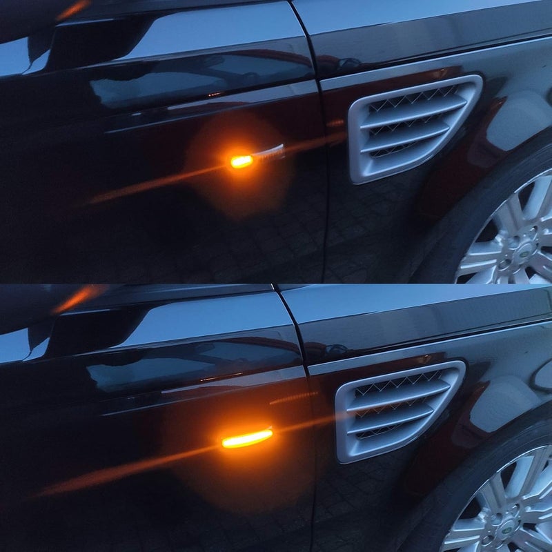 Xinctai 2PCS Flowing Sequential LED Side Marker Light Turn Signal Lamp for Range Rover - Image 5