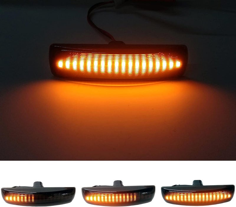 Xinctai 2PCS Flowing Sequential LED Side Marker Light Turn Signal Lamp for Range Rover - Image 2