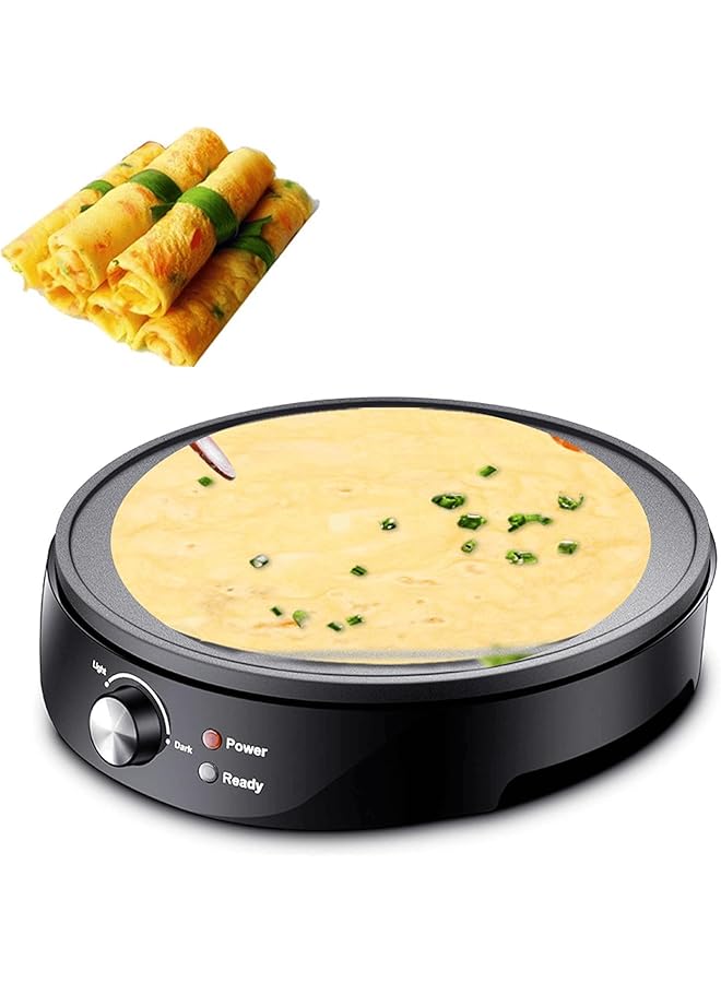 دينكس ماكينة صنع الكريب الكهربائية 30 سم 1000 وات مع مؤشر LED للتحكم في درجة الحرارة Dx2032 - Image 1