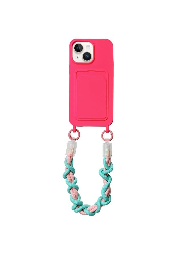 Zaboon Case For iPhone 13 Dopamine Card Slot Phone Case with Lanyard - Image 1