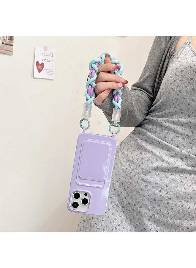 Zaboon Case For iPhone 13 Dopamine Card Slot Phone Case with Lanyard - Image 3