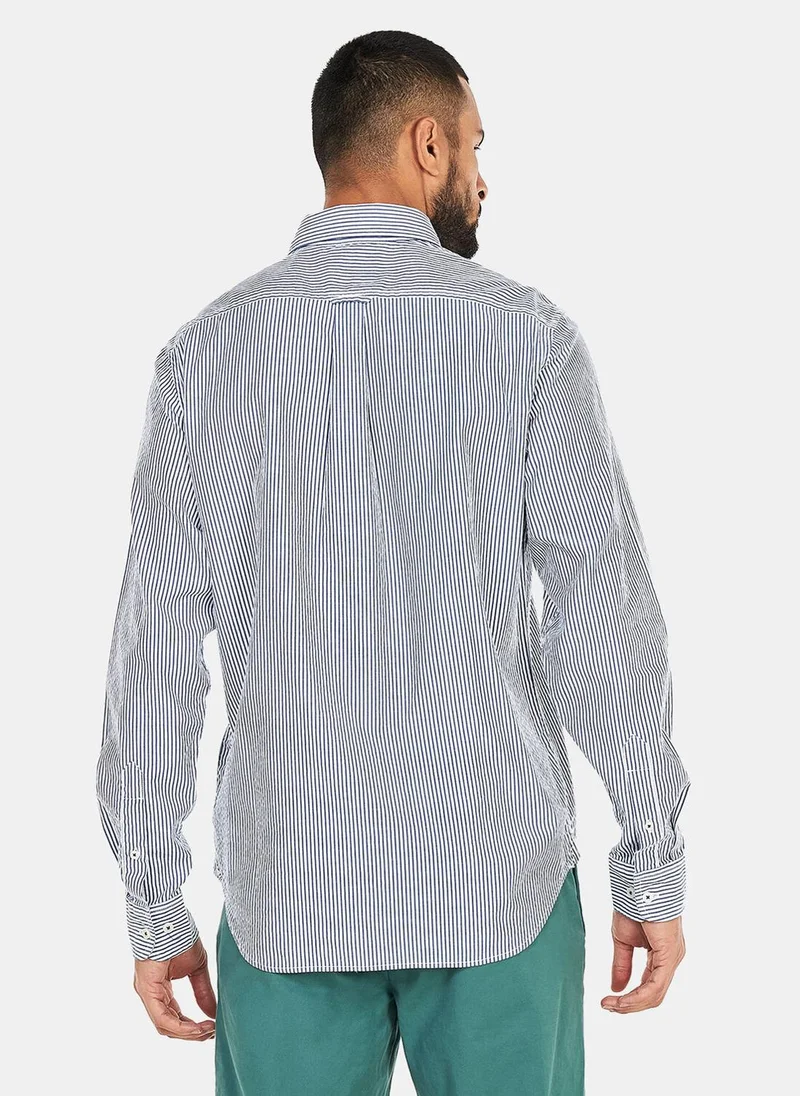 Timberland Men's Striped Seersucker Shirt