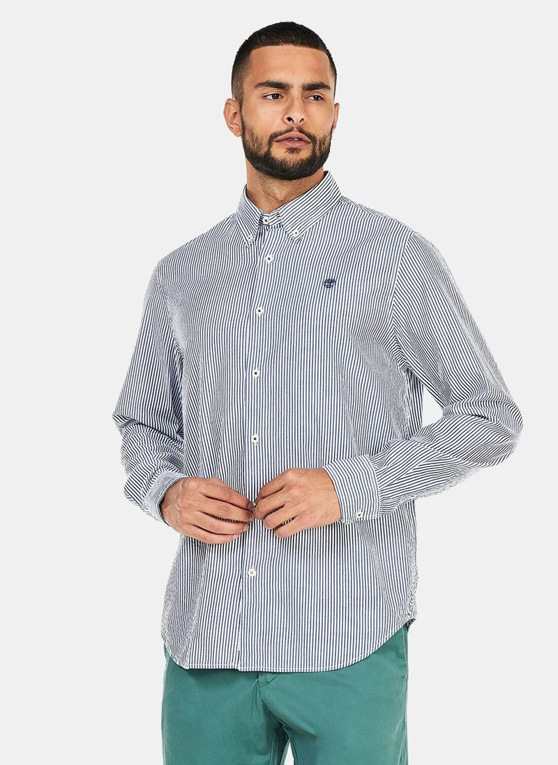 Timberland Men's Striped Seersucker Shirt