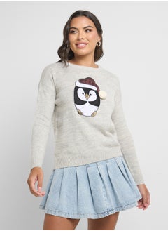 Penguin Applique Sweater
