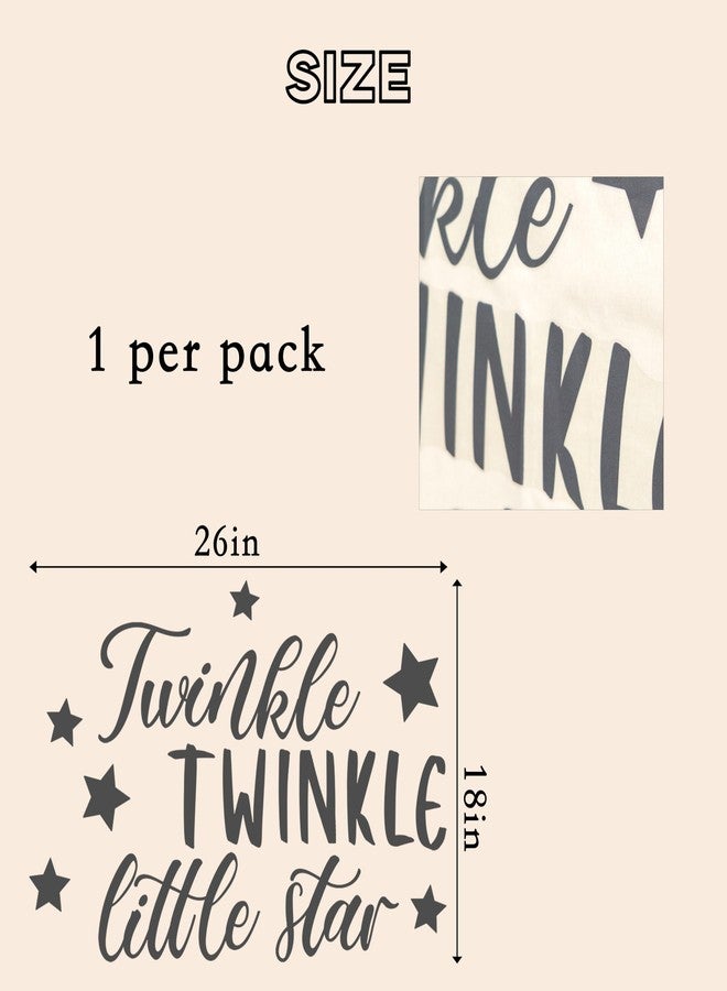 Capiont Twinkle Twinkle Little Star Gender Reveal Backdrop Sticker - Gender Reveal Backdrop Sticker,Twinkle Twinkle Little Star Baby Shower Decor,He or She Baby Shower Party Supplies (Star Black) - Image 2