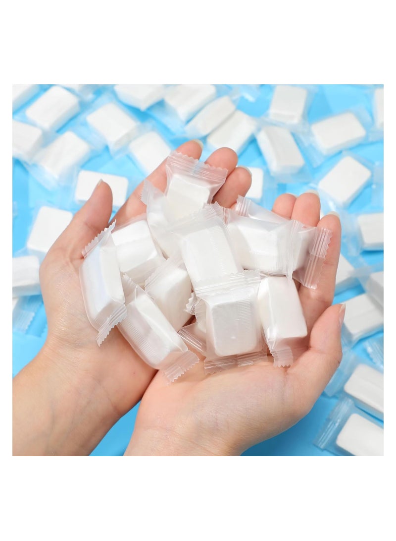 Zikra Compressed Towels 100 Pieces Toilet Paper Tablets Bulk Disposable Wash Cloths for Travel Compressed Washcloths Towels Portable Thicker Larger Pure Cotton for Outdoor Hotel 9.4 x 11.8 inch - Image 1