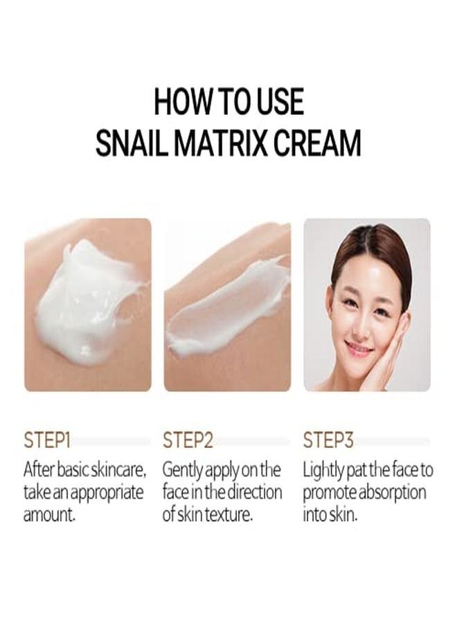 SCINIC - Snail Matrix Cream 1.69 Fl Oz (50M) | SuperMoist Cream For Skin Elasticity That Absorbs Quickly Without Stickiness | Moisturizing & Firming Snail Cream | Korean Skincare - Image 1