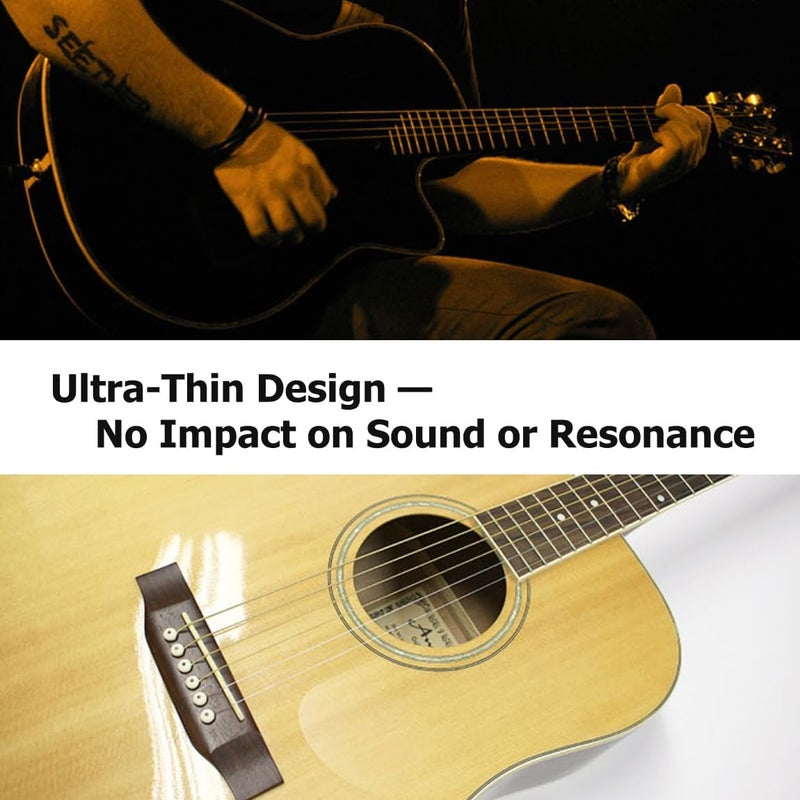 Healing Shield Premium Acoustic Guitar Pickguard Pick Guard, Transparent Self-Adhesive, Scratch Resistant Protection Coating, Anti-Dust, Anti-Fingerprint, Made in South Korea, Clear Matte, Basic Type - Image 5