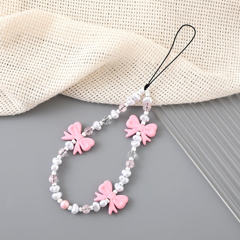 Yilian New Beaded Mobile Phone Chain Phone Case Pendant Drop-Resistant Anti-Lost Wrist Strap Short Mobile Phone Lanyard For Women - Image 1