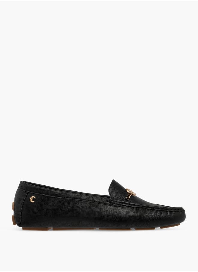Le Confort Women Textured Slip-On Loafers with Metal Accent  - Image 3
