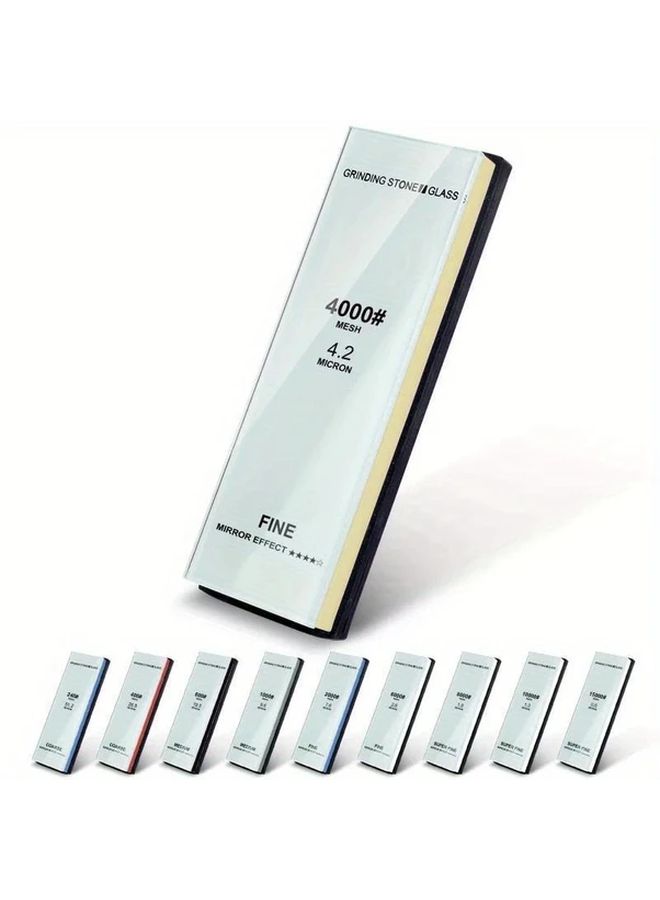 Single Sided Glass Sharpening Stone 240 Mesh 51.2 Micron 180x60mm As Shown - Image 1