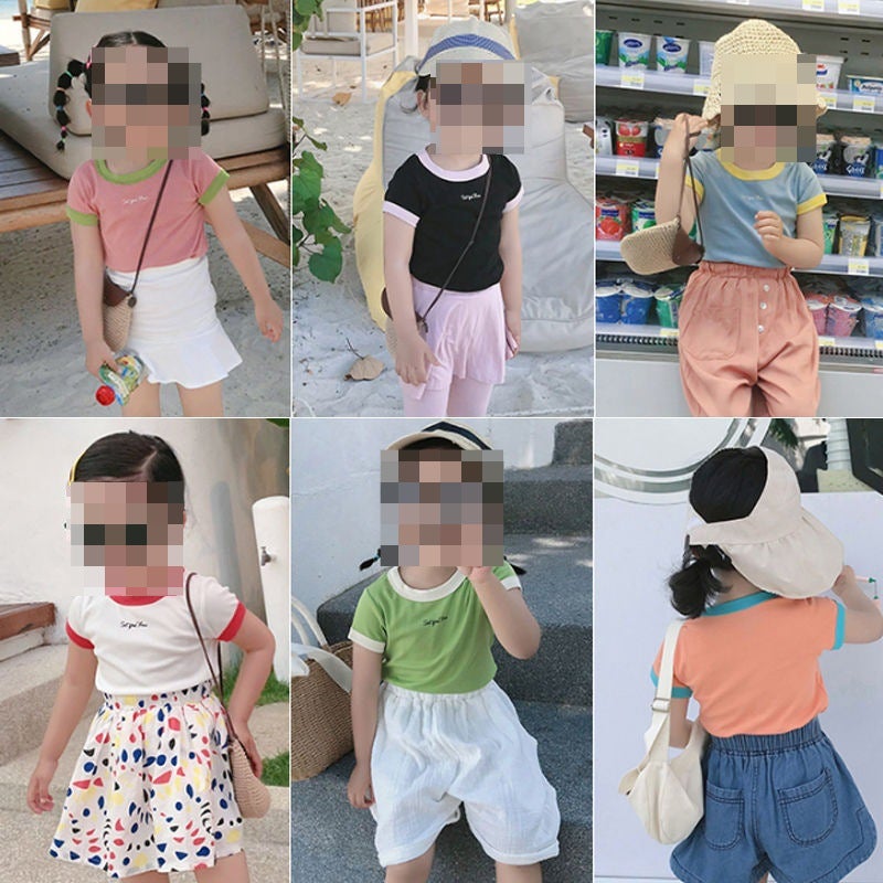 New Girls Short-Sleeved T-Shirt Modal Style Kidsren'S Half-Sleeved T-Shirt Baby Girl Bottoming Shirt Z013 - Image 2